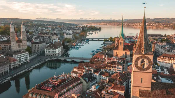 Zurich city view